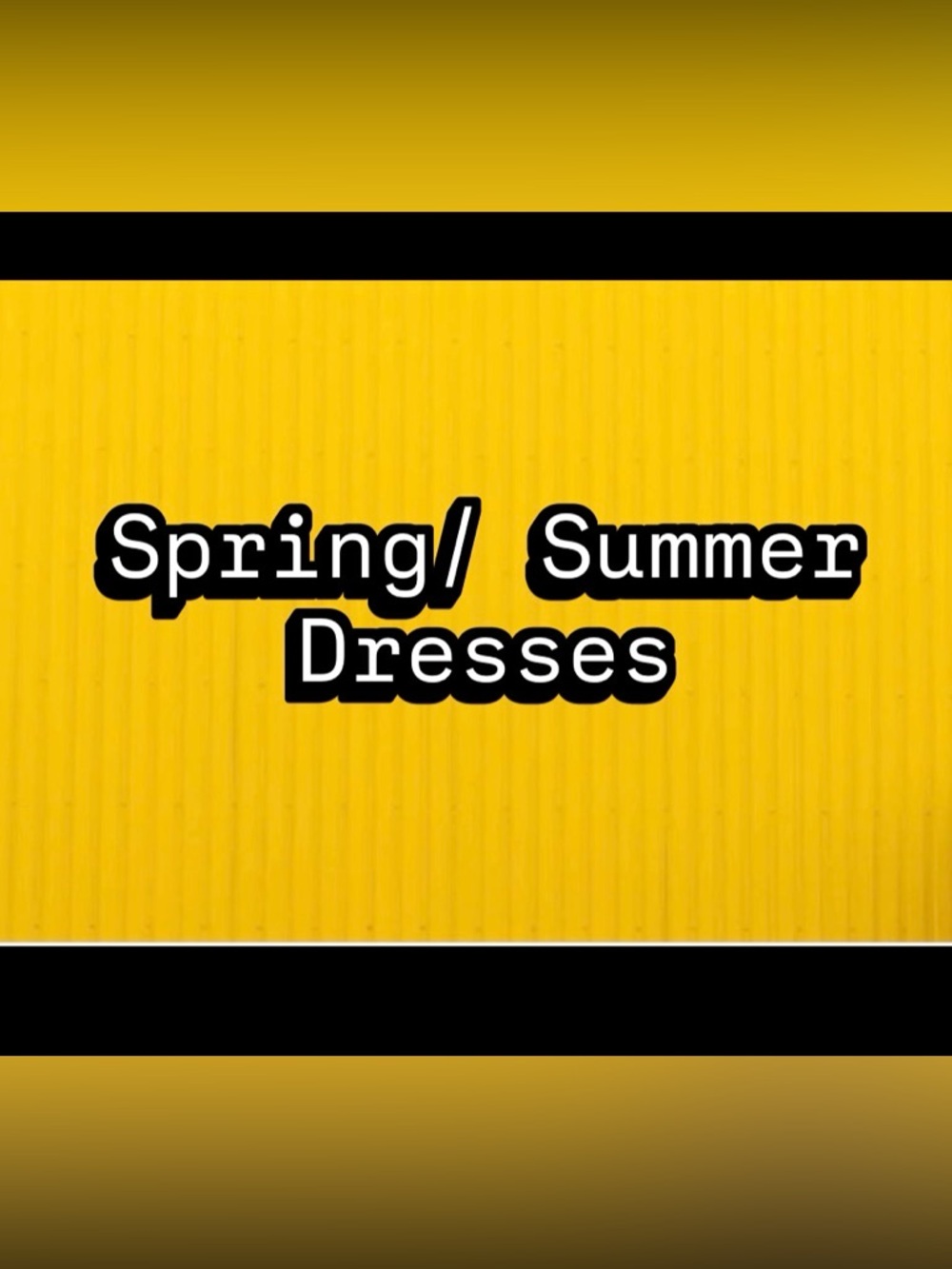 Yellow Spring/Summer Dresses Banner